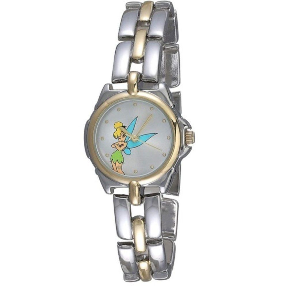 Silver and Yellow Gold Two Tone Women’s Disney Peter Pan's Tinkerbell Watch
